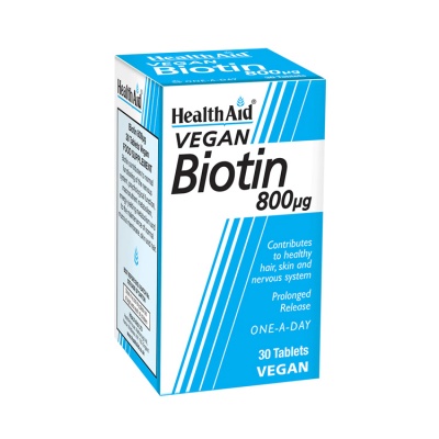 Health Aid Biotin 800ug 30 tabs